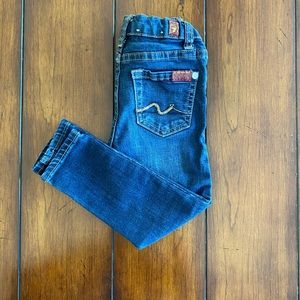 7 For All Mankind girls skinny jeans 3T